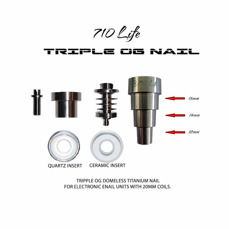 Titanium Nail for Nectar Collector 10mm 14mm 18mm GH01 - Sweet Southern  Trading