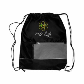 710 Life - Drawstring Backpack With Front Pocket 15W X 18H in