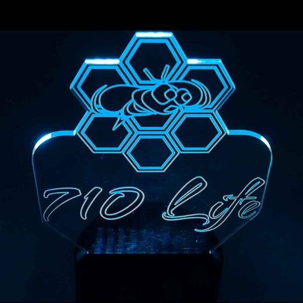 710 Life LED Light - 420 Life LED Logo Light