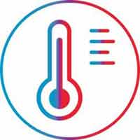 heat temprature measurement logo