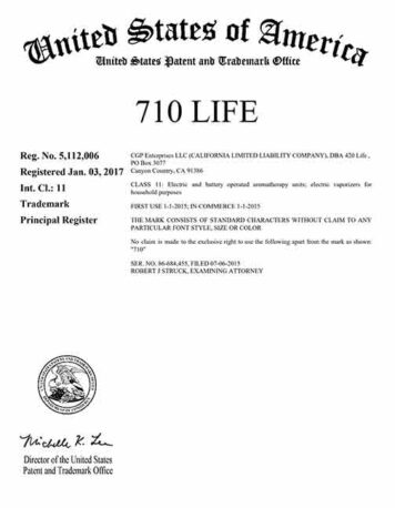 710 Life US Trademark