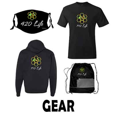 710 Life Zip Hoodie Sweatshirt by 420 Life